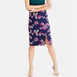 🥀 J. Crew 🥀 Blue Floral Pencil Skirt